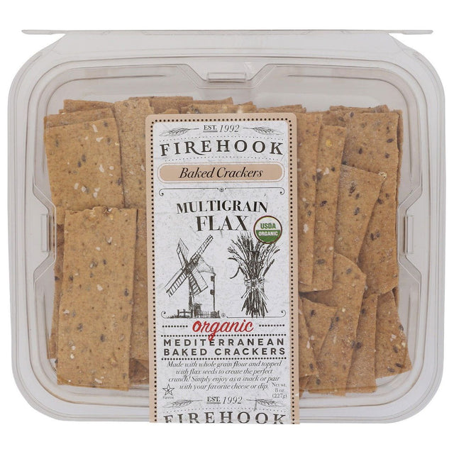FIREHOOK: Multigrain Flax Baked Cracker, 8 Oz - Sunshine Co Op. - #tag1# - #tag2# - #tag3# - #tag4#
