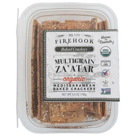FIREHOOK: Organic Crackers Multigrain Zaatar, 6 oz - #tag1# - #tag2#
