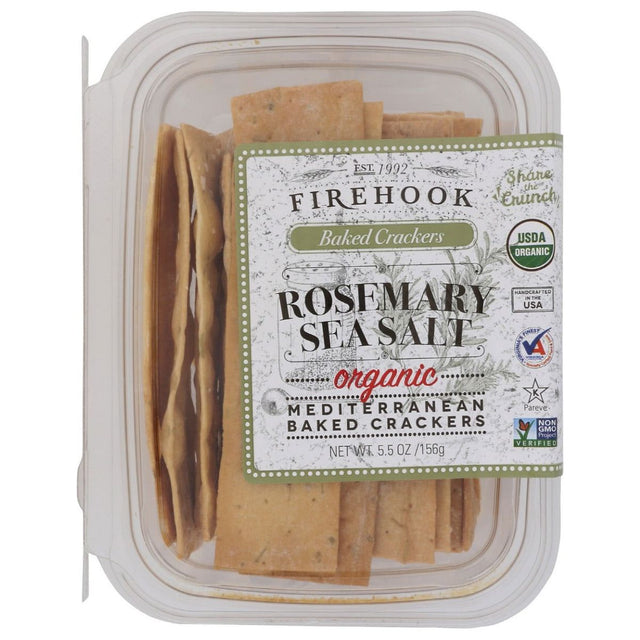 FIREHOOK: Rosemary Sea Salt Baked Crackers, 5.5 oz - Sunshine Co Op. - #tag1# - #tag2# - #tag3# - #tag4#