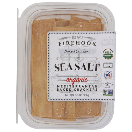 FIREHOOK: Sea Salt Crackers, 5.5 oz - Sunshine Co Op. - #tag1# - #tag2# - #tag3# - #tag4#