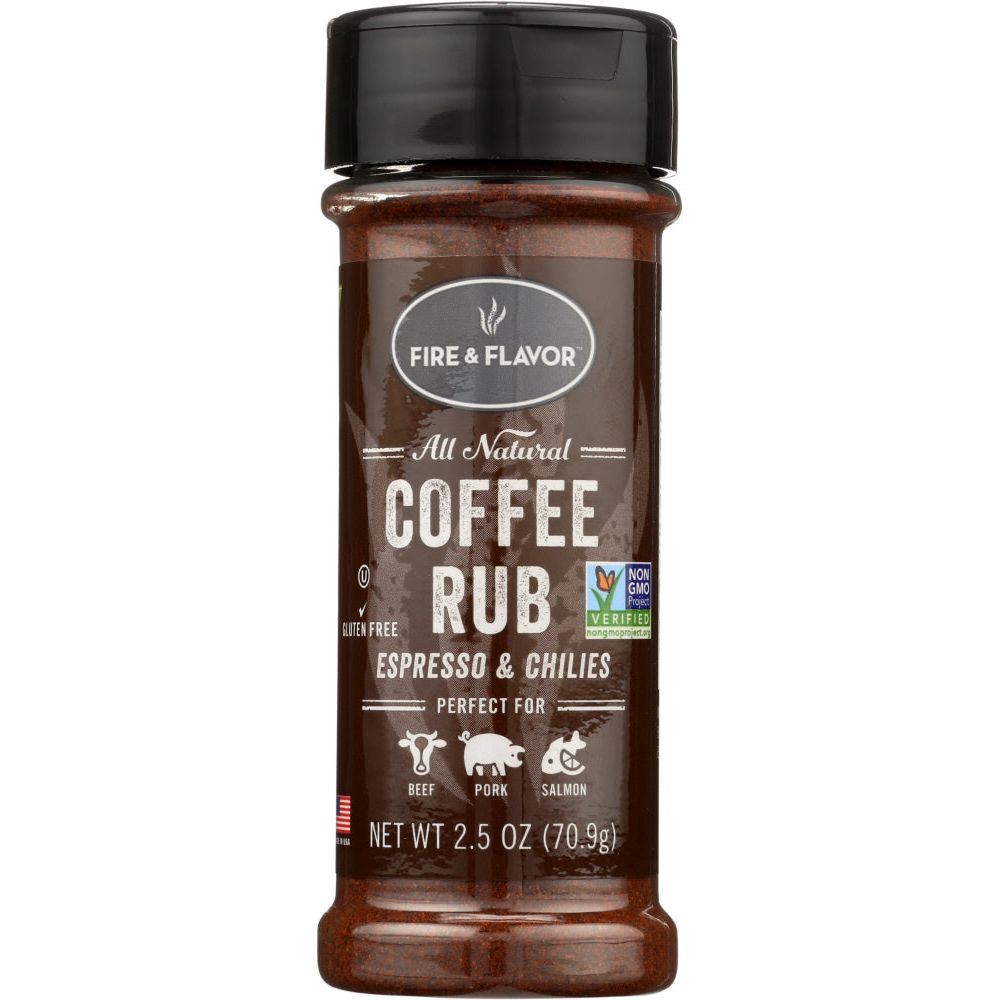 FIRE & FLAVOR: All Natural Coffee Rub, 2.5 oz - #tag1# - #tag2#