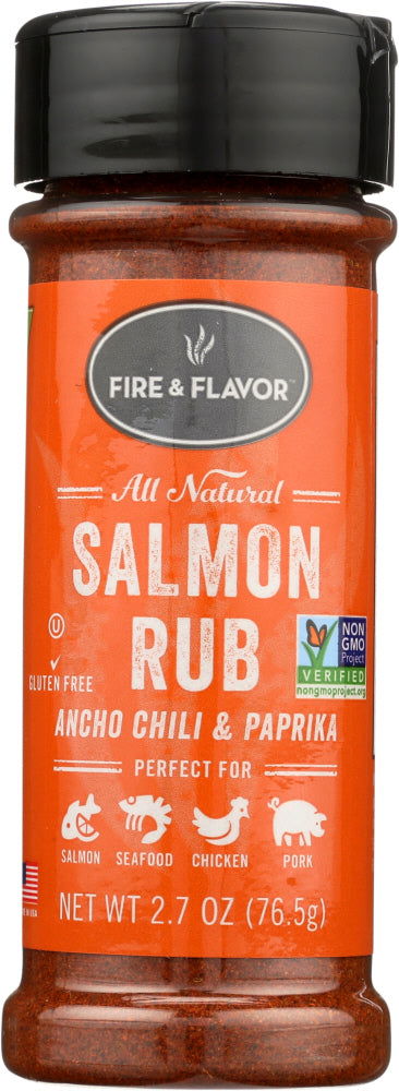 FIRE & FLAVOR: All Natural Salmon Rub, 2.7 oz - #tag1# - #tag2#