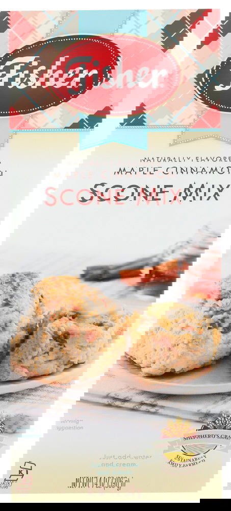 FISHER: Scone Mix Maple Cinnamon, 14 oz - #tag1# - #tag2#