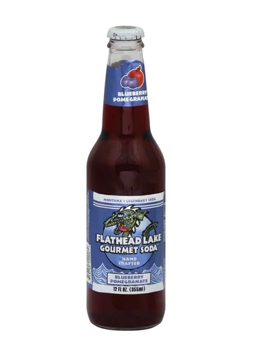FLATHEAD LAKE GOURMET SODA: Blueberry Pomegranate Soda, 12 fo - #tag1# - #tag2#