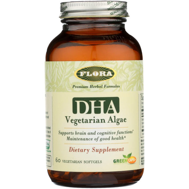 FLORA HEALTH: DHA Vegetarian Algae, 60 cp - #tag1# - #tag2#
