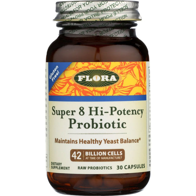 FLORA HEALTH: Super 8 Probiotic, 30 sg - #tag1# - #tag2#
