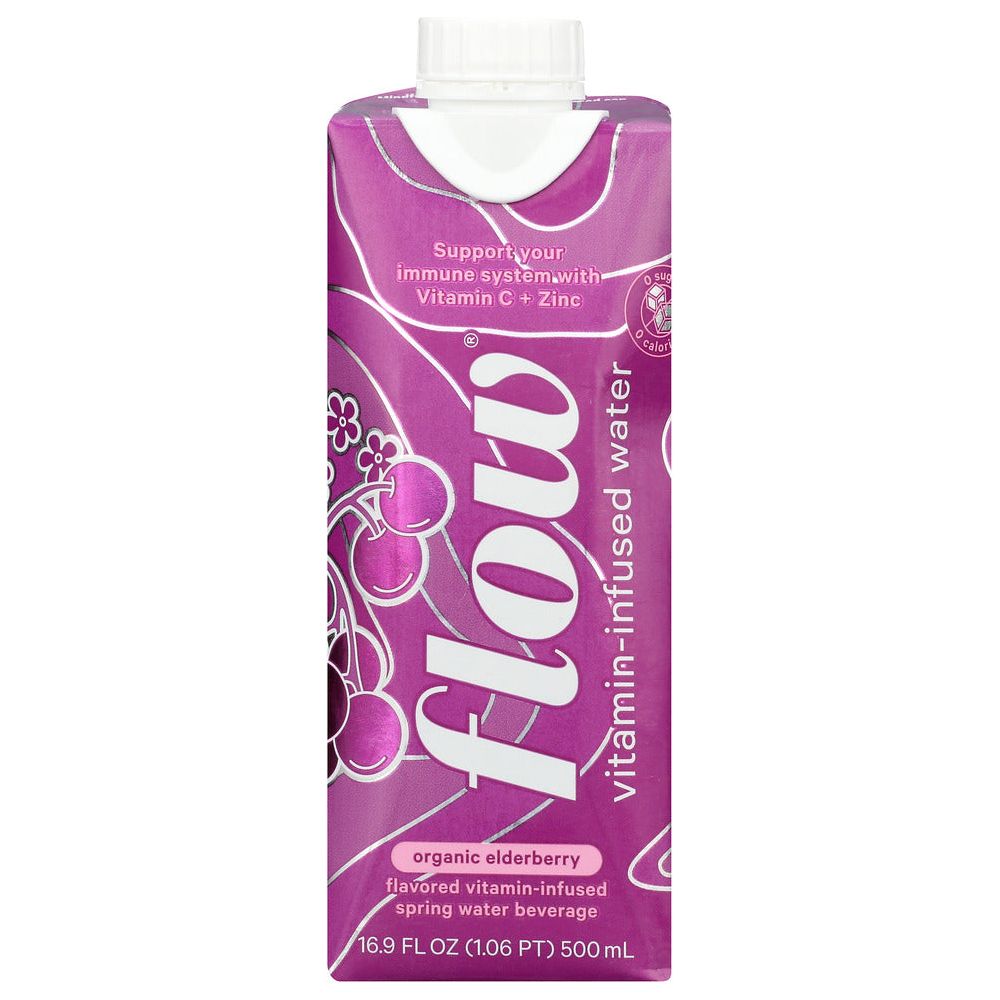 FLOW WATER: Organic Elderberry Vitamin Water, 16.9 fo - #tag1# - #tag2#