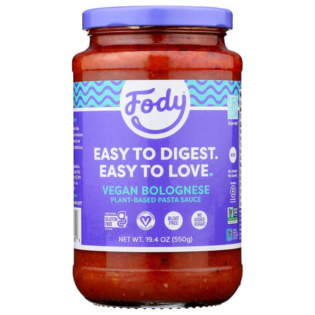 FODY FOOD CO: Vegan Bolognese Pasta Sauce, 19.4 oz - #tag1# - #tag2#