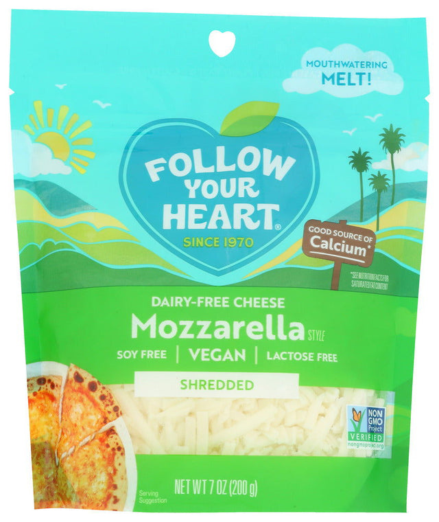 FOLLOW YOUR HEART: Mozzarella Shredded, 7 oz - #tag1# - #tag2#