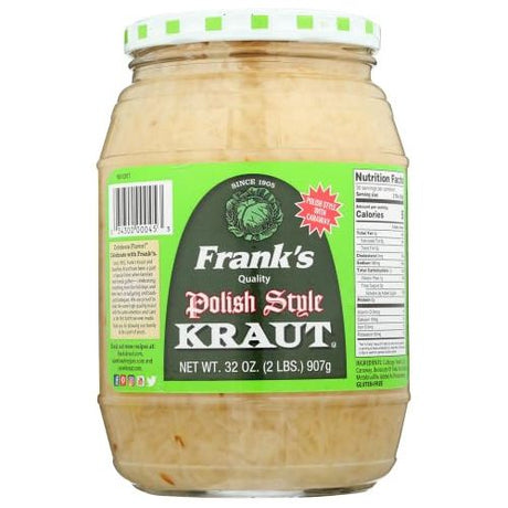 FRANKS: Polish Style Kraut, 32 oz - #tag1# - #tag2#