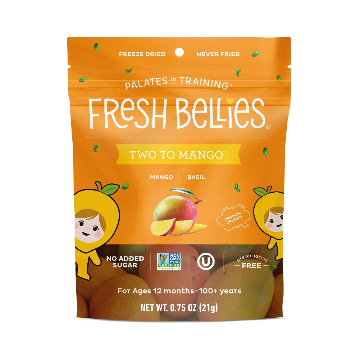 FRESH BELLIES: Two To Mango Toddler Snack, 0.75 oz - Sunshine Co Op. - #tag1# - #tag2# - #tag3# - #tag4#