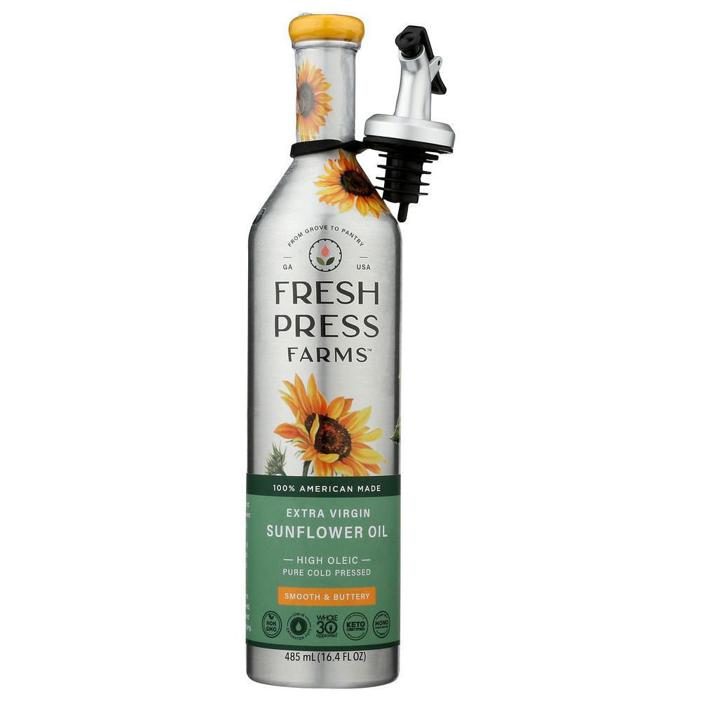 FRESH PRESS FARMS: High Oleic Sunflower Oil, 485 ml - #tag1# - #tag2#