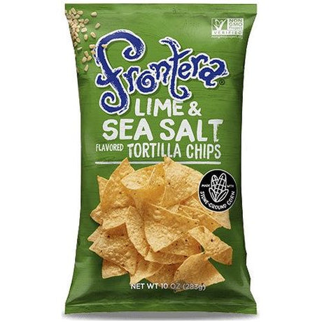 FRONTERA: Lime and Sea Salt Stone-Ground Tortilla Chips, 10 oz - #tag1# - #tag2#