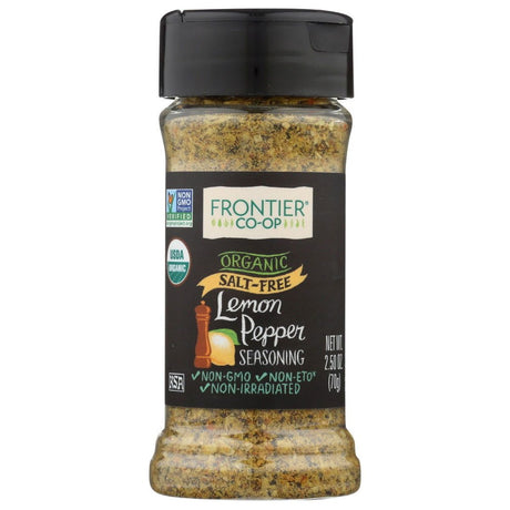 FRONTIER HERB: Organic Salt Free Lemon Pepper Seasoning, 2.5 oz - Sunshine Co Op. - #tag1# - #tag2# - #tag3# - #tag4#