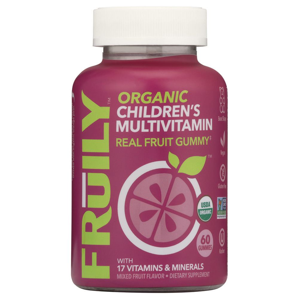 FRUILY: Organic Childrens Multivitamin Gummy, 60 ea - #tag1# - #tag2#