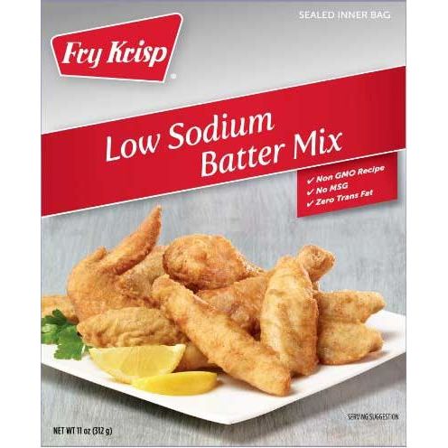 FRY KRISP: Low Sodium Batter Mix, 12 oz - #tag1# - #tag2#