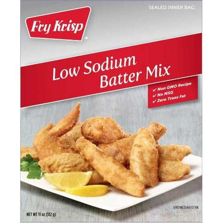 FRY KRISP: Low Sodium Batter Mix, 12 oz - #tag1# - #tag2#