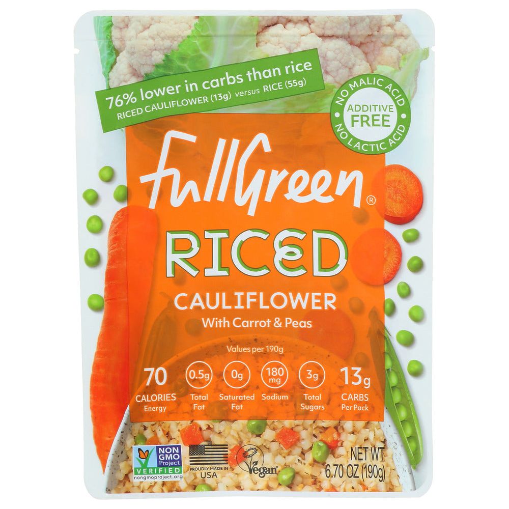 FULLGREEN: Riced Cauliflower Pea Carrot, 6.7 oz - #tag1# - #tag2#