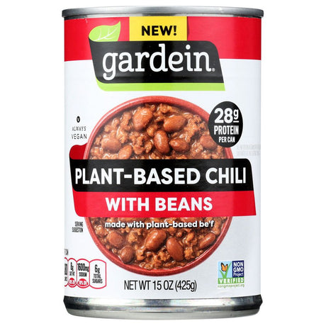 GARDEIN: Chili Plant Based With Beans, 15 oz - #tag1# - #tag2#