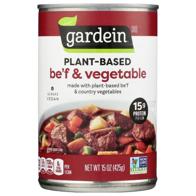 GARDEIN: Soup Beef Vegetable, 15 oz - #tag1# - #tag2#
