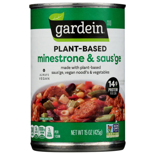 GARDEIN: Soup Minestrone Sausage, 15 oz - #tag1# - #tag2#