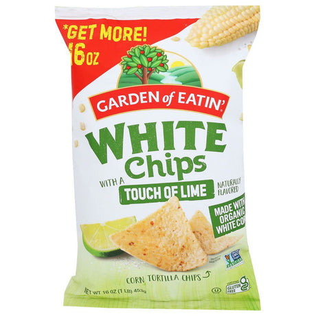 GARDEN OF EATIN: White Tortilla with Lime Chip, 16 oz - Sunshine Co Op. - #tag1# - #tag2# - #tag3# - #tag4#