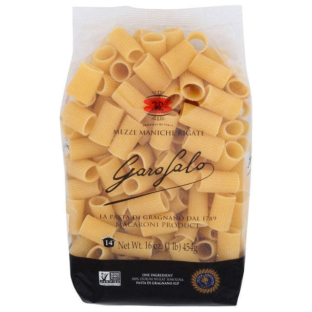 GAROFALO: Mezze Maniche Rigate Pasta, 16 oz - #tag1# - #tag2#