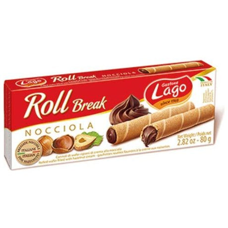 GASTONE LAGO: Hazelnut Cream Rolled Wafers, 2.82 oz - Sunshine Co Op. - #tag1# - #tag2# - #tag3# - #tag4#