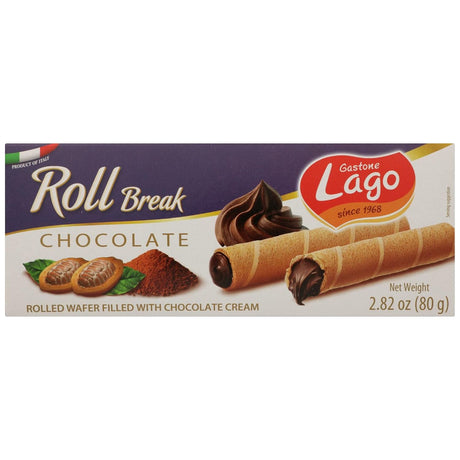 GASTONE LAGO: Roll Break Chocolate Wafer, 2.82 oz - Sunshine Co Op. - #tag1# - #tag2# - #tag3# - #tag4#