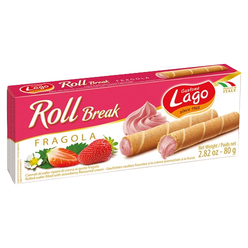 GASTONE LAGO: Roll Break Strawberry Wafer, 2.82 oz - Sunshine Co Op. - #tag1# - #tag2# - #tag3# - #tag4#