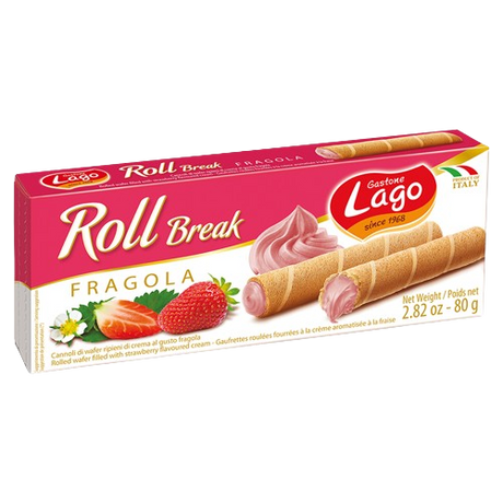 GASTONE LAGO: Roll Break Strawberry Wafer, 2.82 oz - Sunshine Co Op. - #tag1# - #tag2# - #tag3# - #tag4#