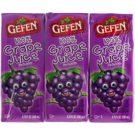 GEFEN: Grape Juice Box Brick 3 Pack, 20.25 oz - #tag1# - #tag2#