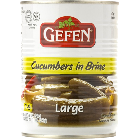 GEFEN: Large Cucumbers In Brine 7-9, 19 oz - #tag1# - #tag2#