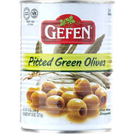 GEFEN: Pitted Green Olives, 19 oz - #tag1# - #tag2#