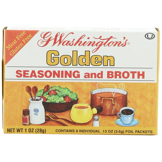 GEORGE WASHINGTON: Broth Seasoning Golden, 1 oz - Sunshine Co Op. - #tag1# - #tag2# - #tag3# - #tag4#