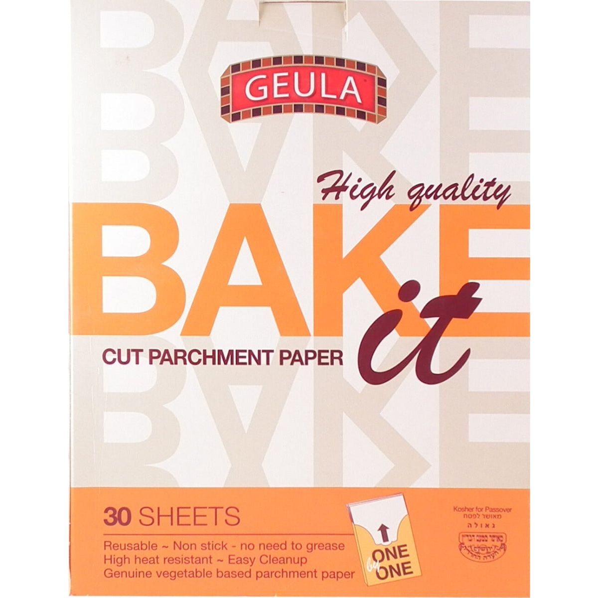 GEULA: Cut Parchment Paper, 30 ea - #tag1# - #tag2#