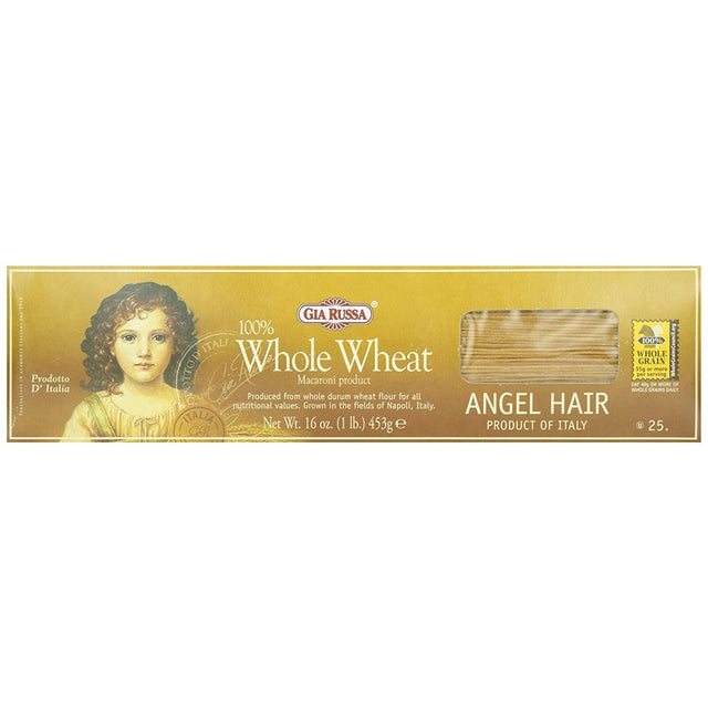 GIA RUSSA: Whole Wheat Angel Hair, 16 oz - #tag1# - #tag2#