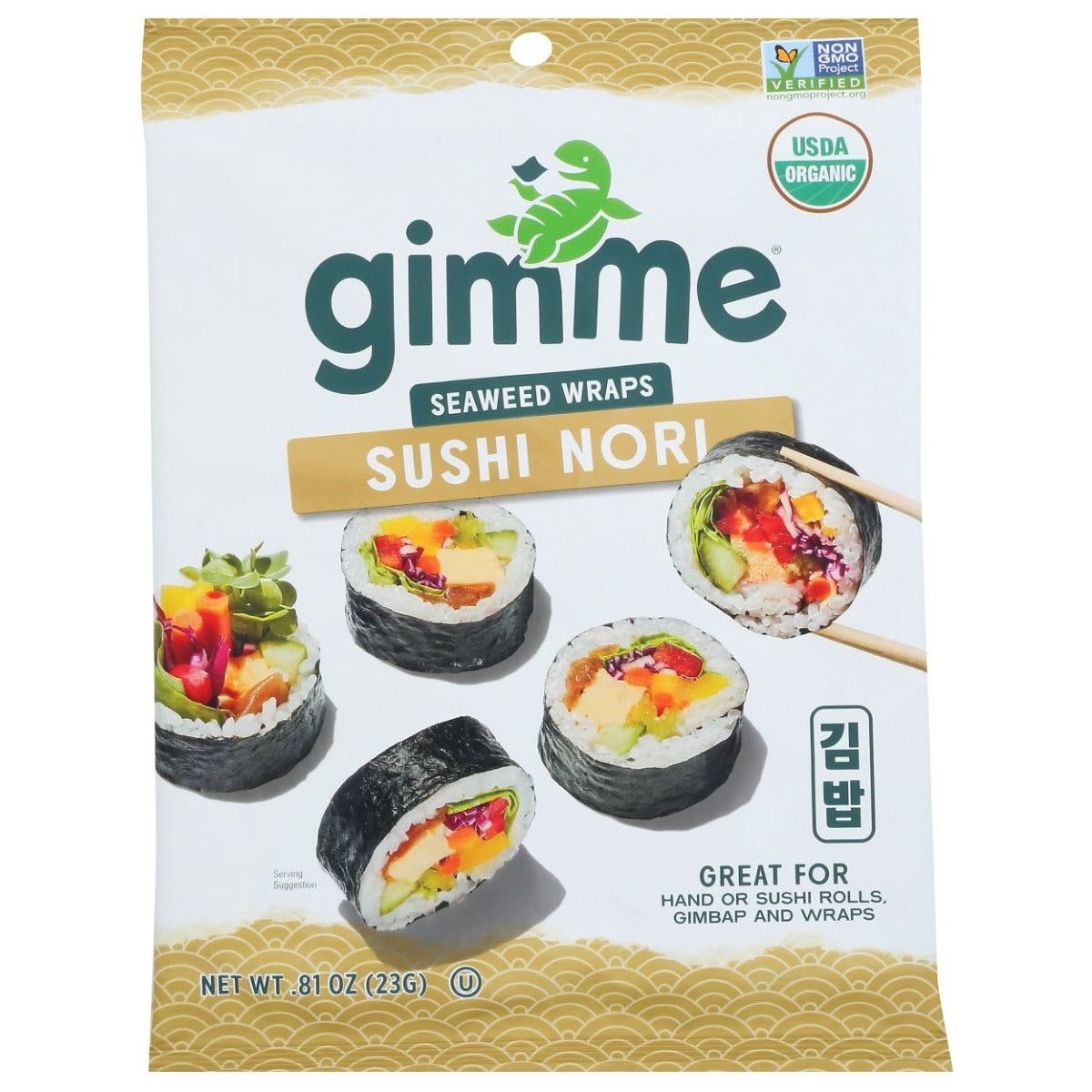 GIMME: Organic Roasted Seaweed Sushi Nori, 0.81 oz - Sunshine Co Op. - #tag1# - #tag2# - #tag3# - #tag4#