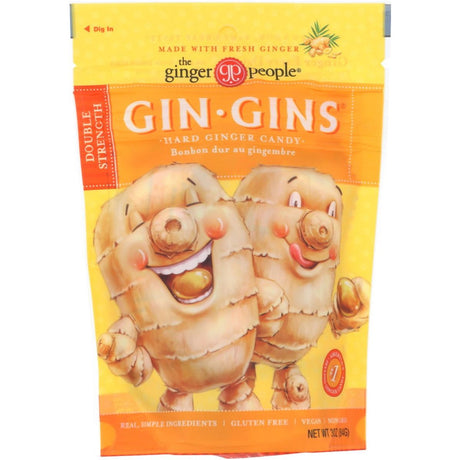 GINGER PEOPLE: Double Strength Hard Ginger Candy Bag, 3 oz - Sunshine Co Op. - #tag1# - #tag2# - #tag3# - #tag4#