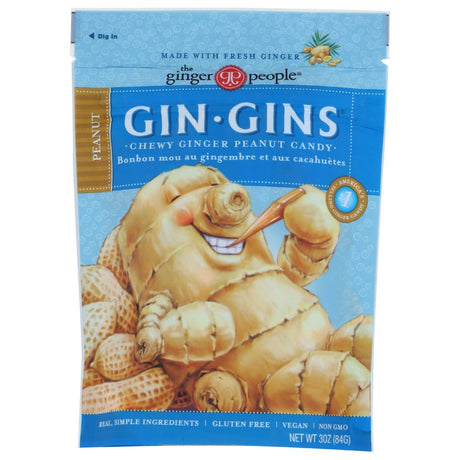 GINGER PEOPLE: Gin Gins Peanut Ginger Chews, 3 oz - Sunshine Co Op. - #tag1# - #tag2# - #tag3# - #tag4#
