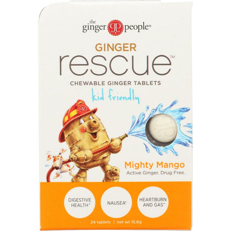 GINGER PEOPLE: Ginger Rescue Chewable Ginger Tablets Mighty Mango, 24 tb - Sunshine Co Op. - #tag1# - #tag2# - #tag3# - #tag4#