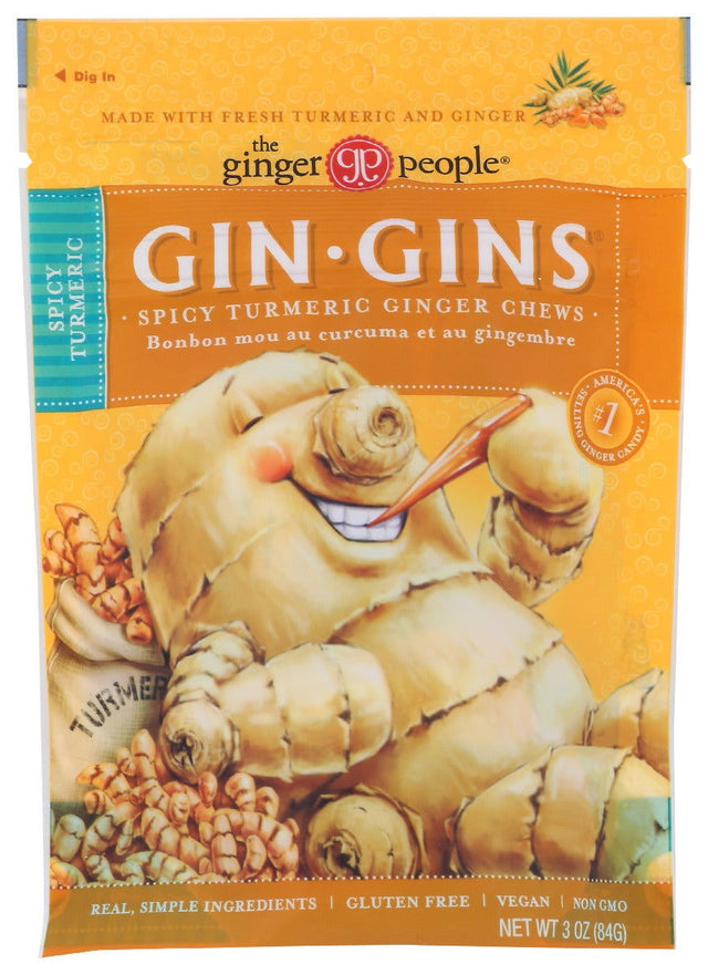 GINGER PEOPLE: Spicy Turmeric Ginger Chew, 3 oz - #tag1# - #tag2#