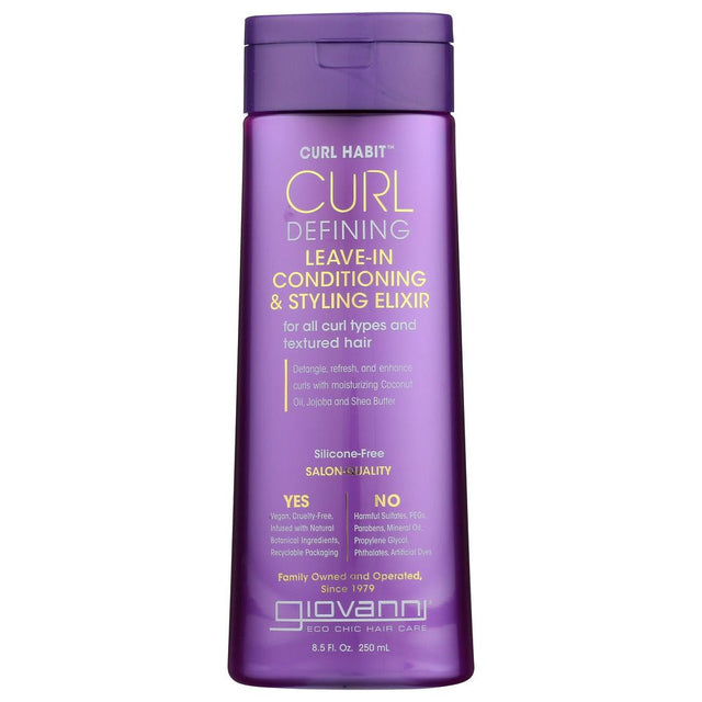GIOVANNI COSMETICS: Curl Habit Curl Defining Leave In Conditioner, 8.5 fo - #tag1# - #tag2#