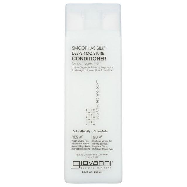 GIOVANNI COSMETICS: Organic Hair Care Smooth As Silk Conditioner, 8.5 oz - #tag1# - #tag2#