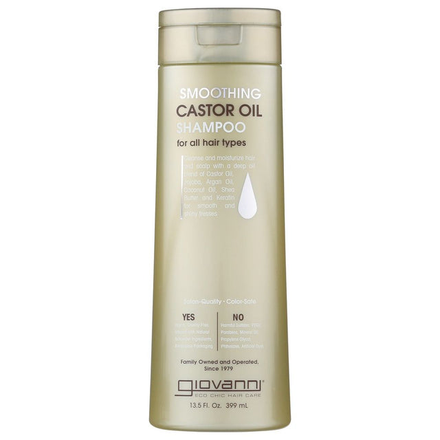 GIOVANNI COSMETICS: Smoothing Castor Oil Shampoo, 13.5 oz - #tag1# - #tag2#