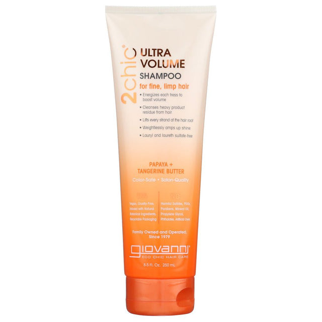 GIOVANNI COSMETICS: Tangerine & Papaya Butter Ultra-Volume Shampoo, 8.5 oz - #tag1# - #tag2#