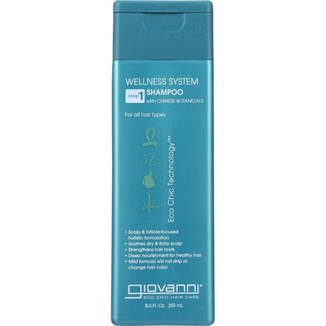 GIOVANNI COSMETICS: Wellness Shampoo Chinese Botanicals Step 1, 8.5 oz - #tag1# - #tag2#