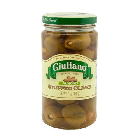 GIULIANO: Almond Stuffed Olives, 6.5 oz - #tag1# - #tag2#