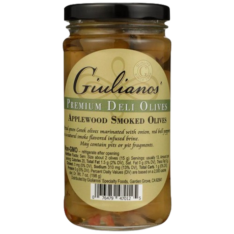 GIULIANO: Applewood Smoked Olives, 6.5 oz - Sunshine Co Op. - #tag1# - #tag2# - #tag3# - #tag4#