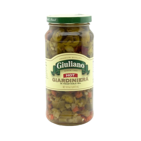 GIULIANO: Hot Giardiniera, 16 oz - #tag1# - #tag2#